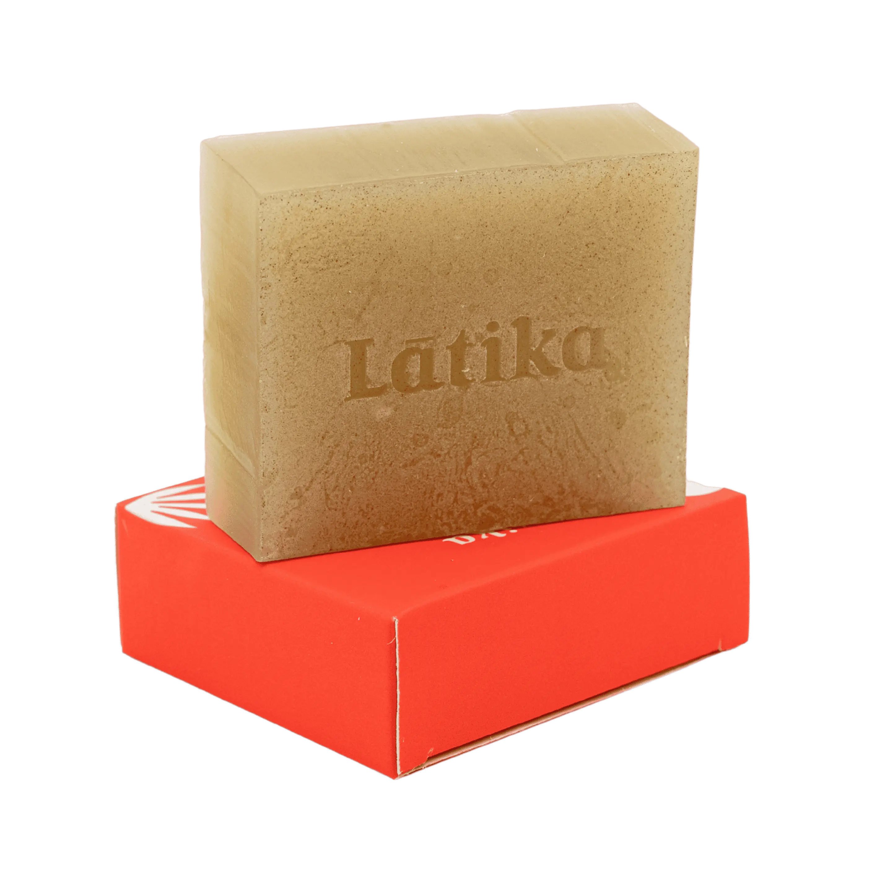 Brown soap bar with &