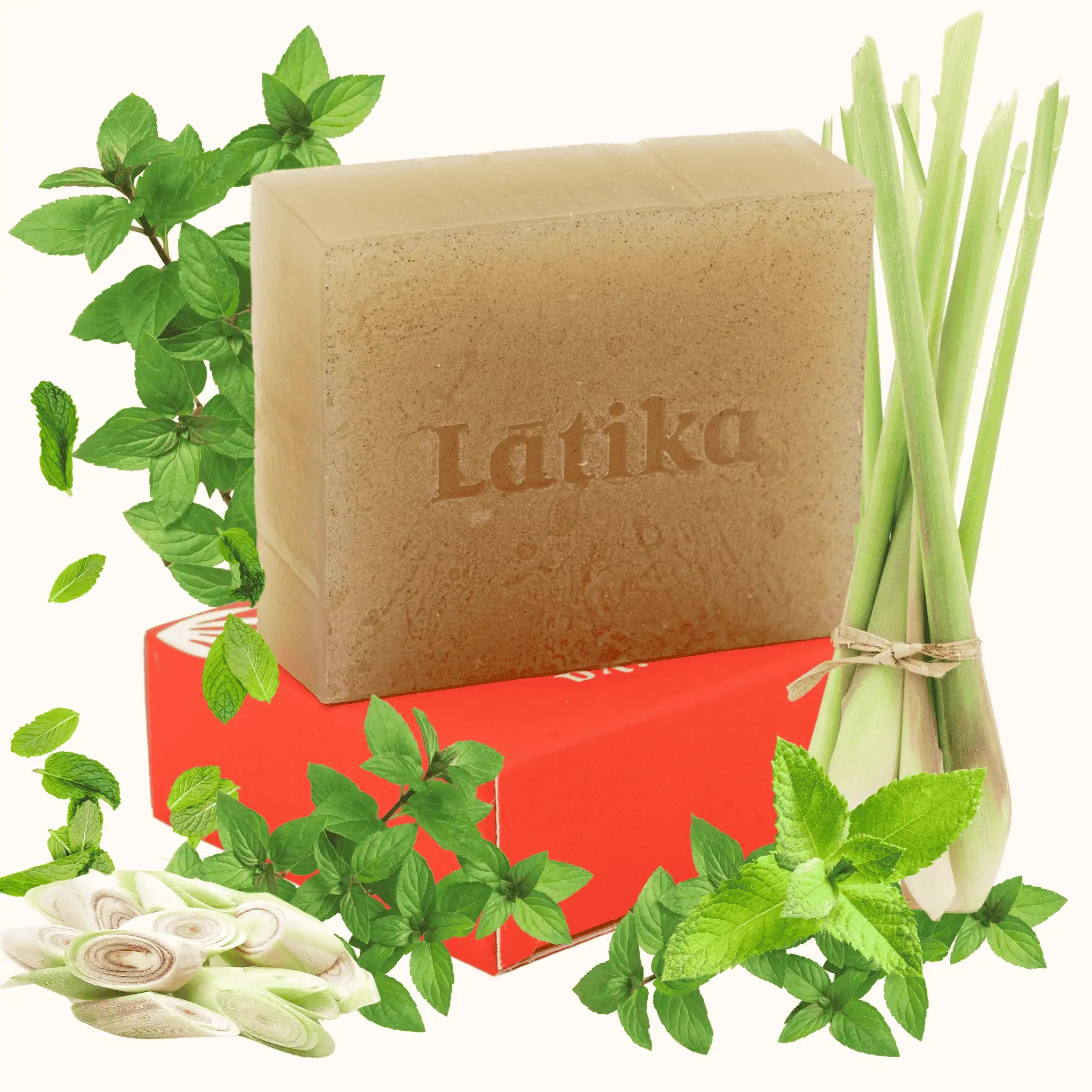 Bar of soap with &