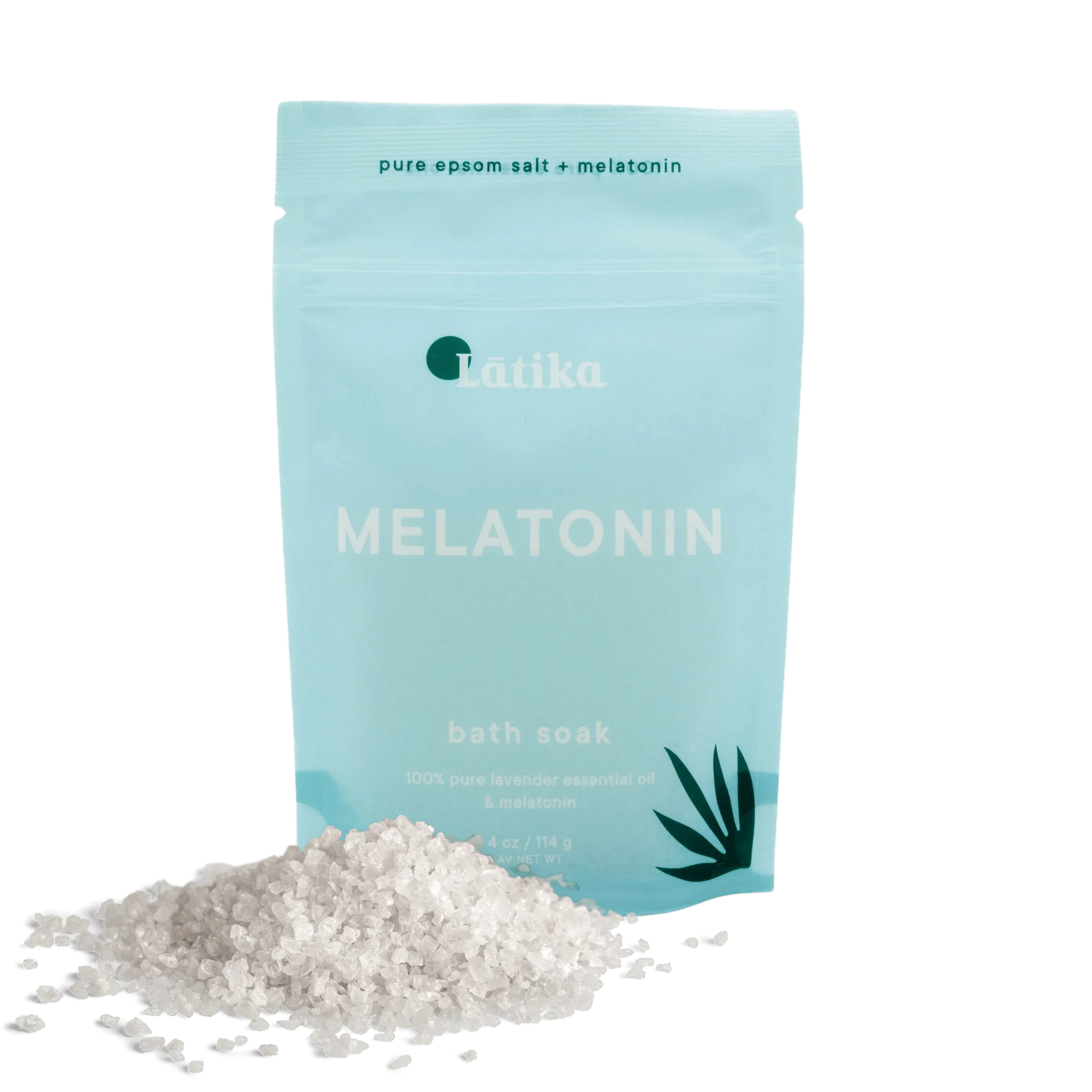 A package of Epsom salt bath soak labeled &