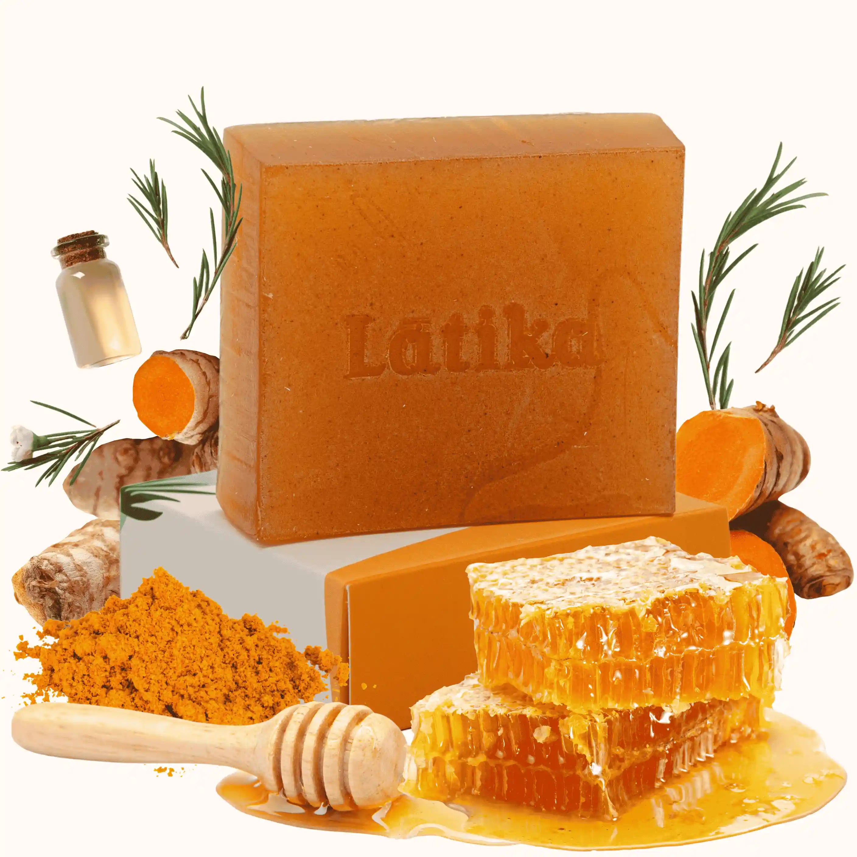 natural soap bar with &
