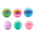 Set of colorful bath bombs some painted gold
