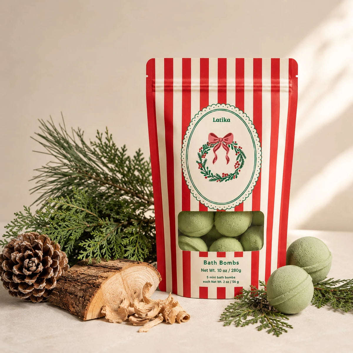 Christmas Mini Bath Bombs