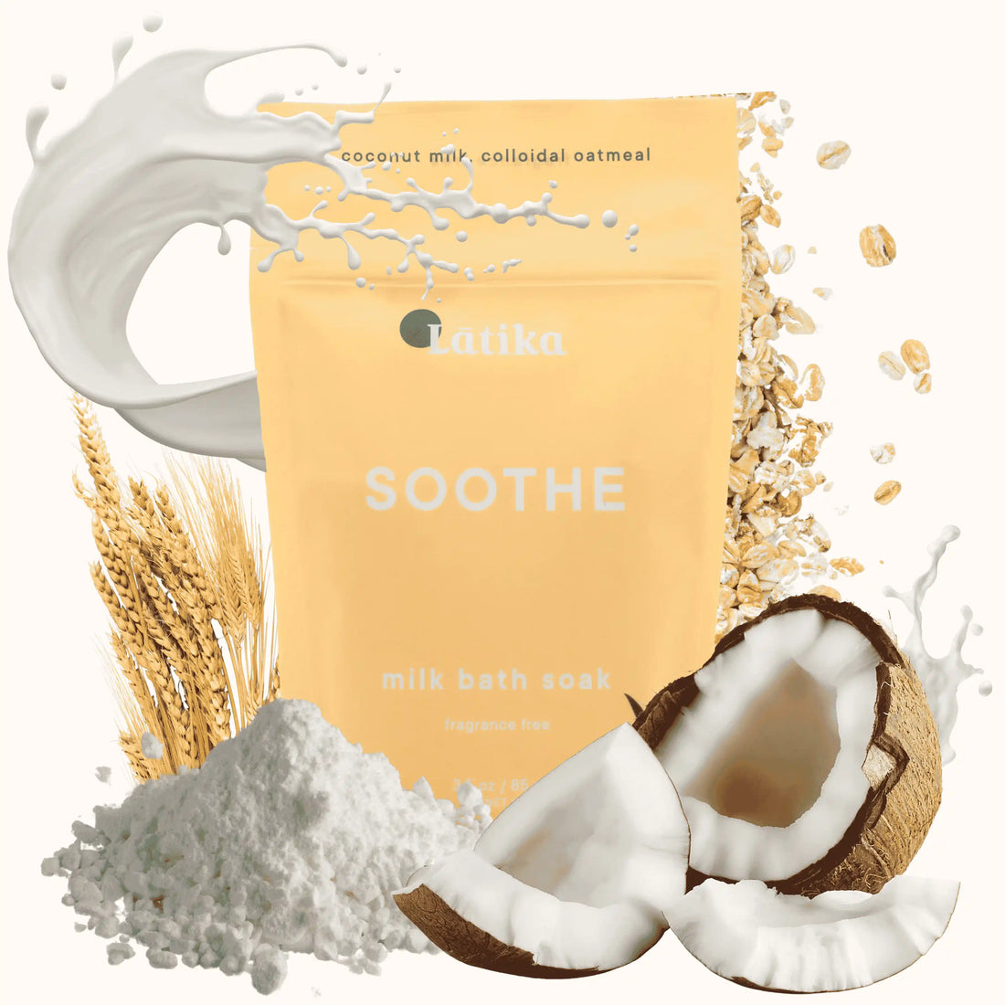 Fragrance Free - Oats And Coconut Milk Bath Soak - Soothe