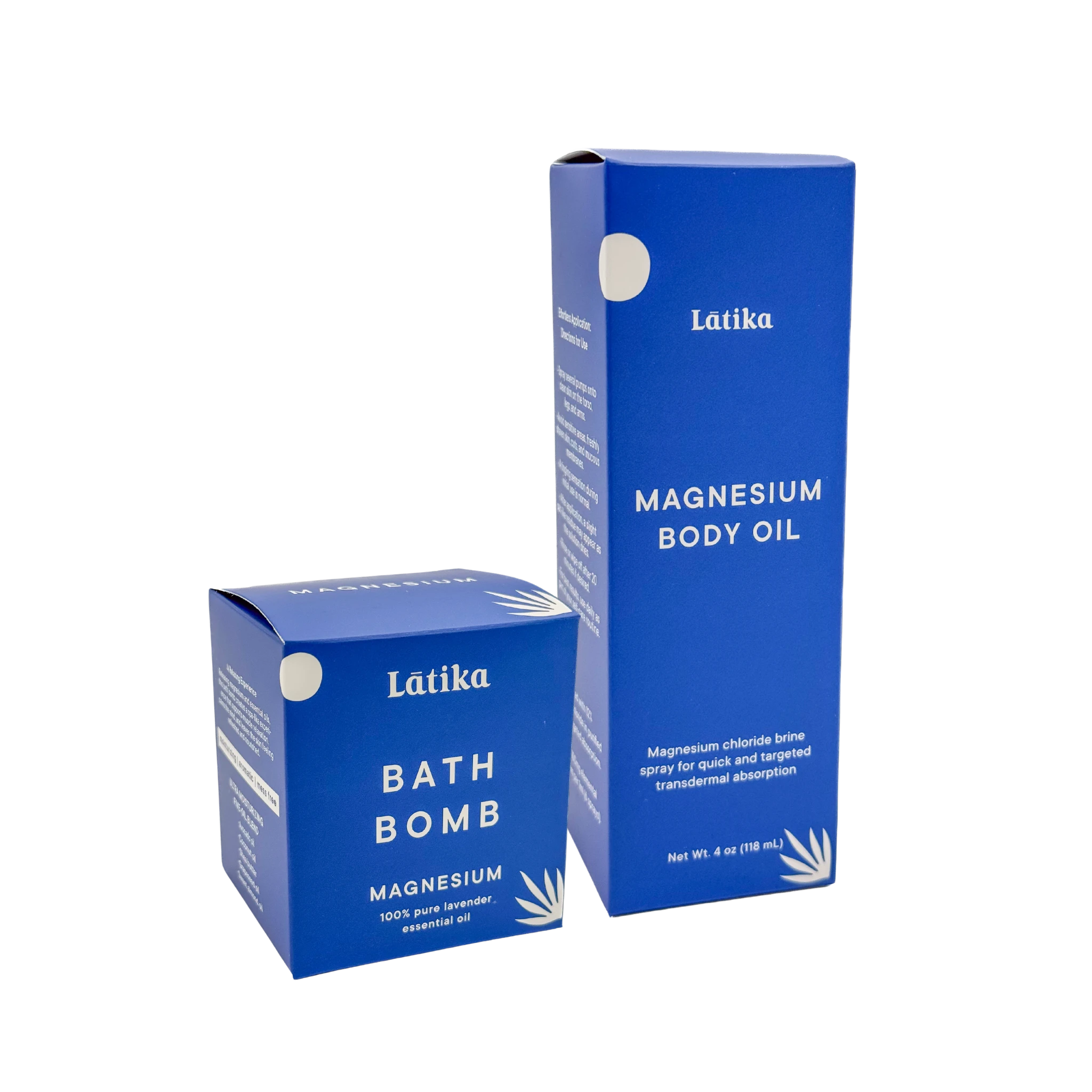 magnesium oil and bath bomb for better sleep and muscle relief