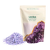 Amethyst Geode Crystal Mineral Bath Soak with lavender, clary sage, and eucalyptus scent in purple mineral color by Latika Beauty