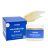 A jar and box of Latika Magnesium Balm salve with a pile of the balm in front, displayed against a white background.
