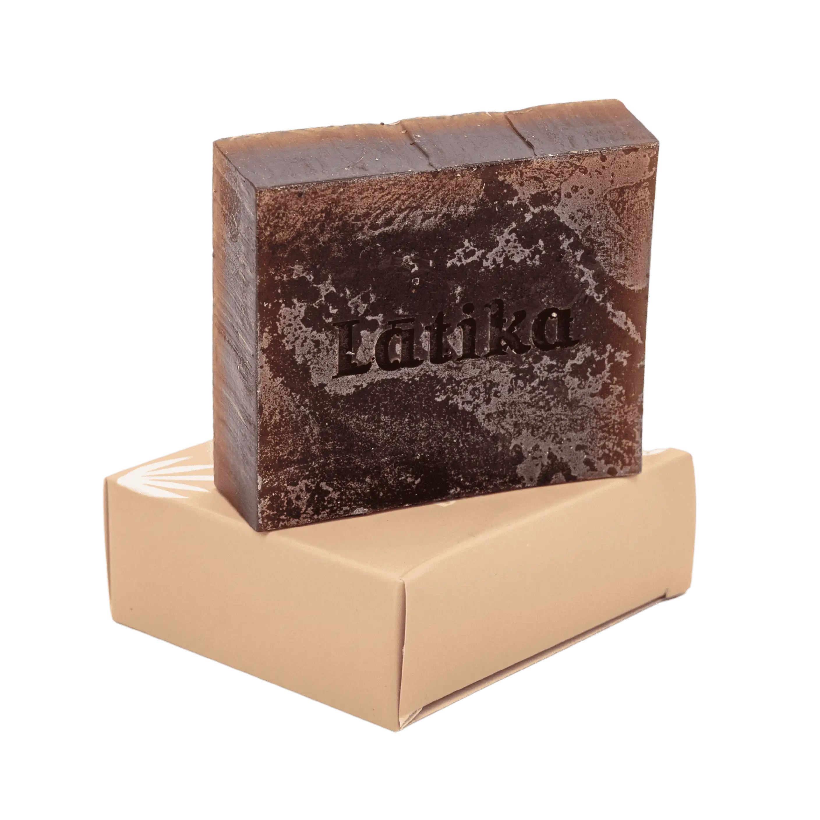 natural soap woth coffee and its beige box