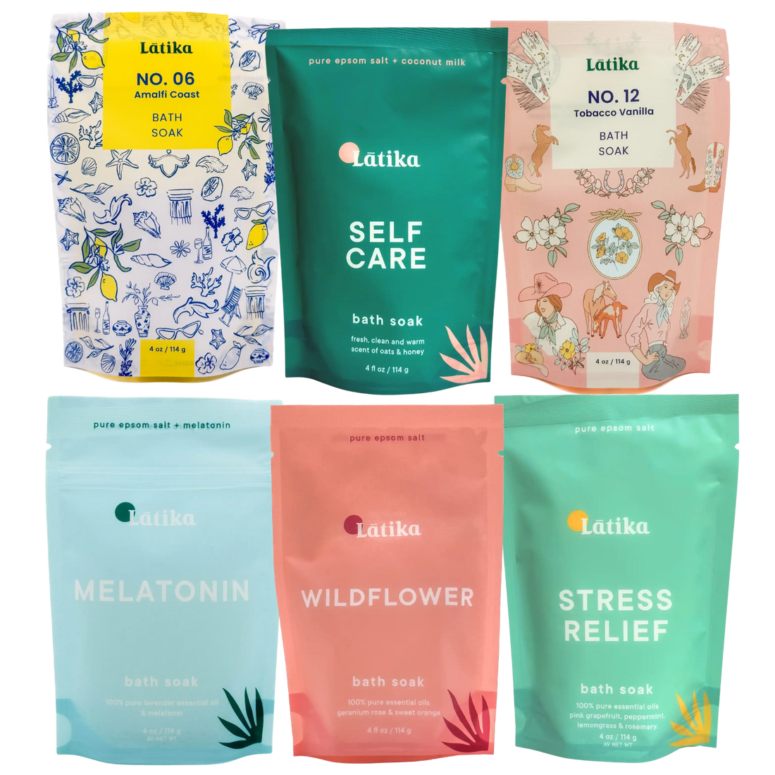 6 Bath Soaks Gift Box