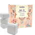 Látika No. 12 Tobacco Vanilla shower steamer packaging with three steamer cubes on a white background